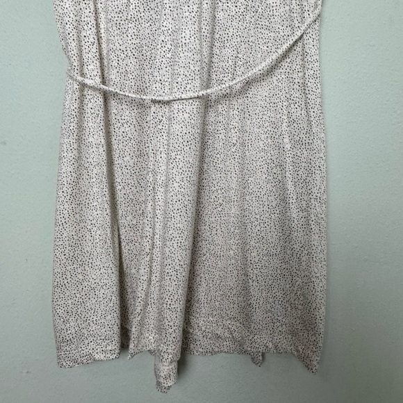 H&M Jersey‎ Wrap Dress in Ecru/Polka Dot Size Medium - Picture 8 of 12